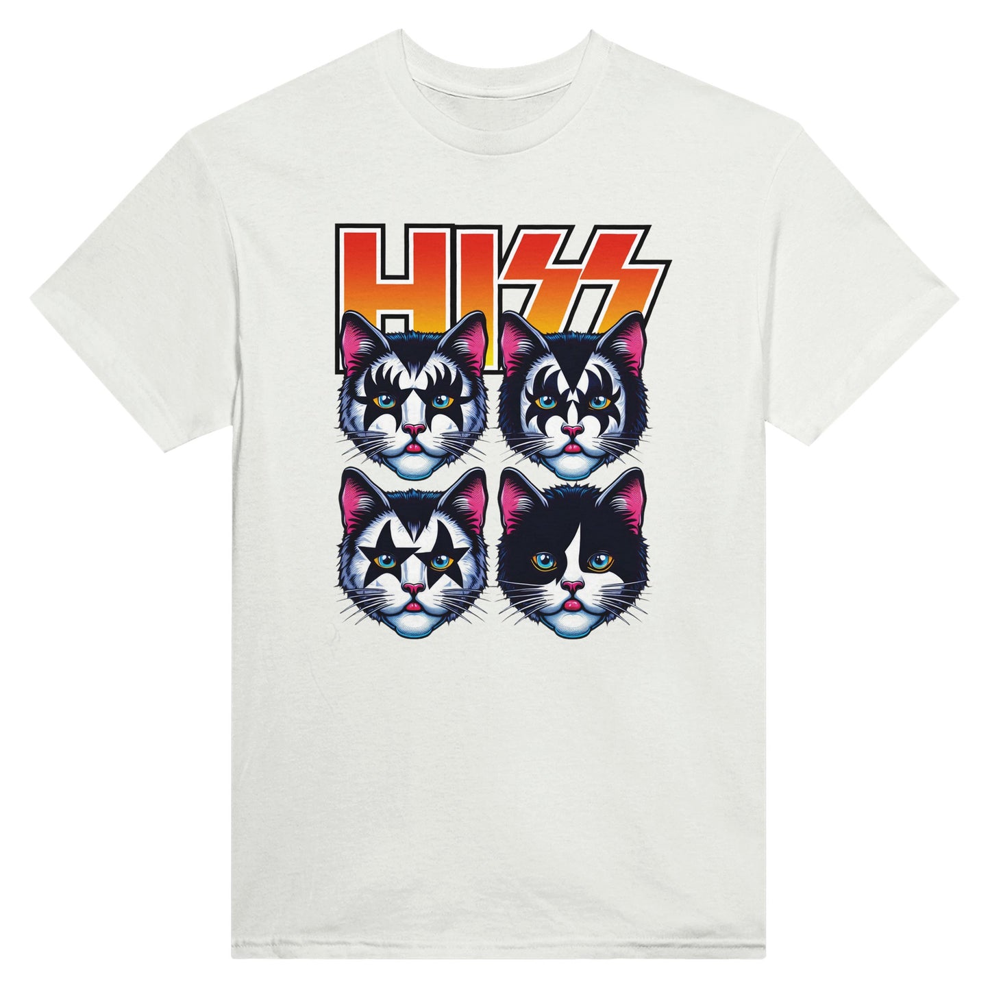 Hiss Glam Rock Cat - T-Shirt - Albro Designs #