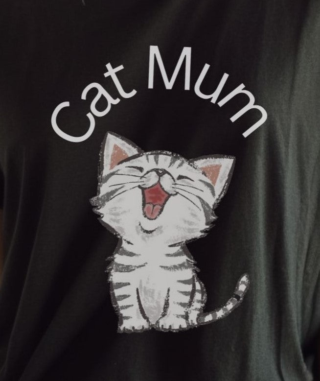 Cat Mum Graphic T-Shirt - Albro Designs #