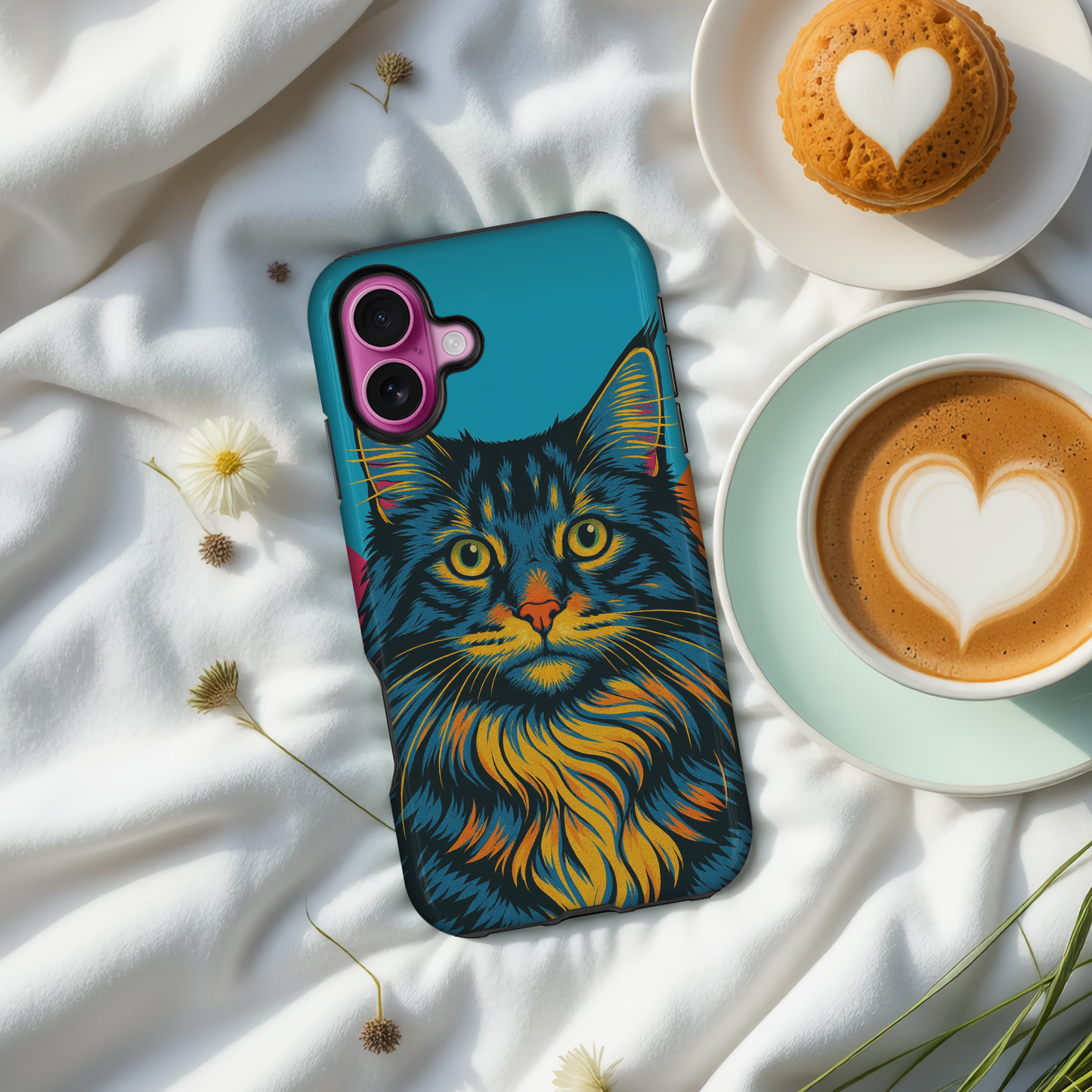 Pop Art Tough Phone Case with Exclusive 'Bronte' Design – Premium Protection