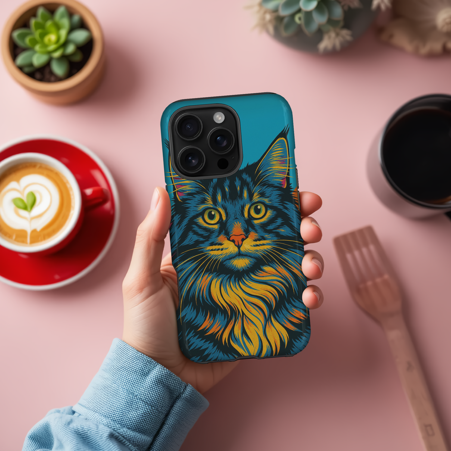 Pop Art Tough Phone Case with Exclusive 'Bronte' Design – Premium Protection