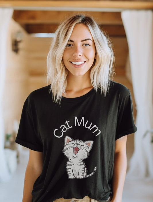 Cat Mum Graphic T-Shirt - Albro Designs #