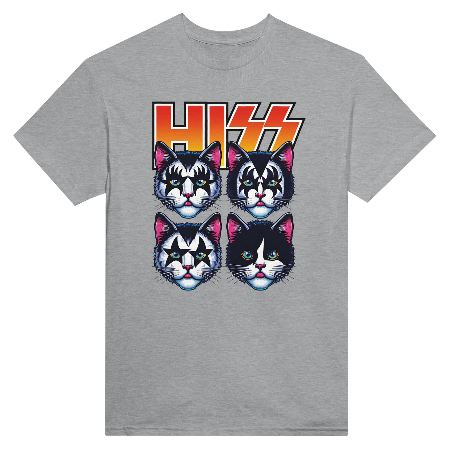 Hiss Glam Rock Cat - T-Shirt - Albro Designs #