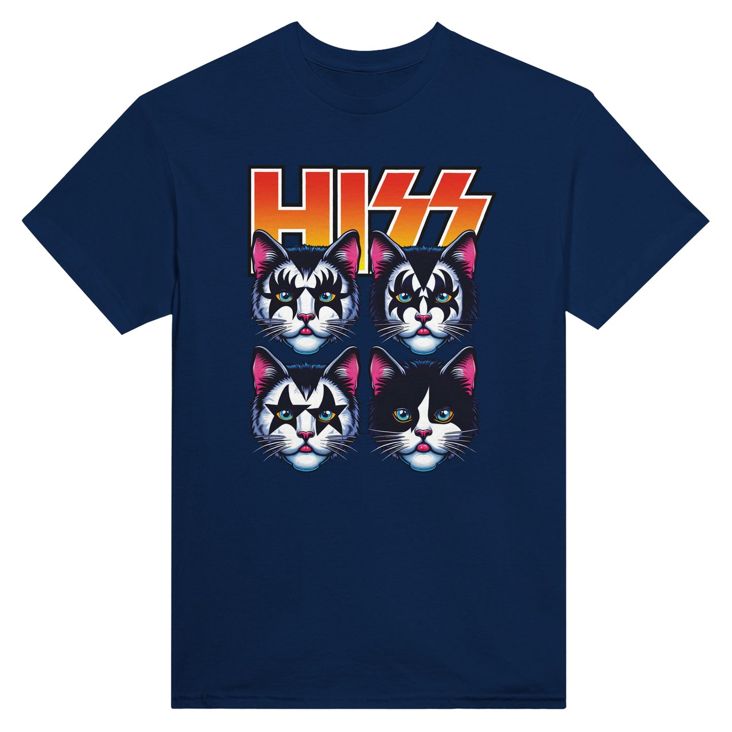 Hiss Glam Rock Cat - T-Shirt - Albro Designs #