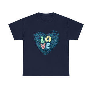 Butterfly Love Heart 'Loveflutter' - T-Shirt - Albro Designs  #