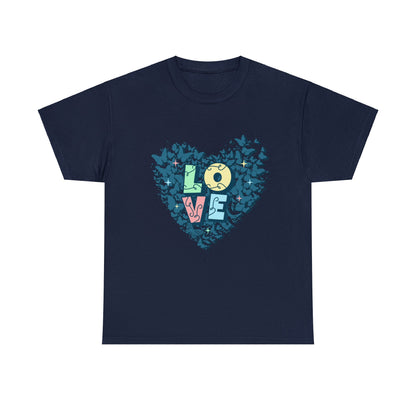 Butterfly Love Heart 'Loveflutter' - T-Shirt - Albro Designs  # 