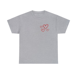 Red Love Heart - T-Shirt - Albro Designs  #