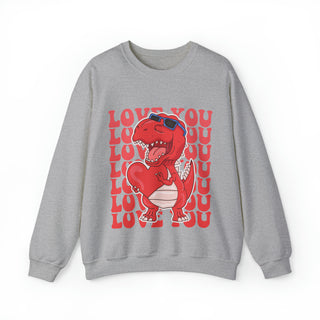 Love You Dinosaur - Sweatshirt - Albro Designs  #