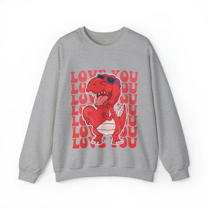 Love You Dinosaur - Sweatshirt - Albro Designs  # 