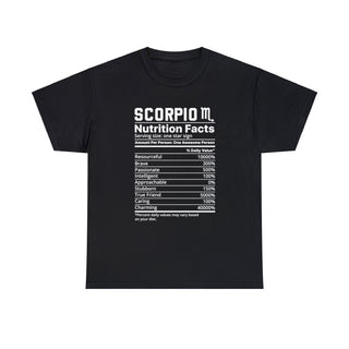 Zodiac Nutrition Facts -  T-Shirt (Scorpio)