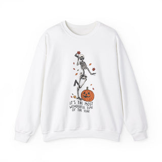 Skeleton 'Most Wonderful Time Of The Year' Halloween - Sweatshirt - Albro Designs  #