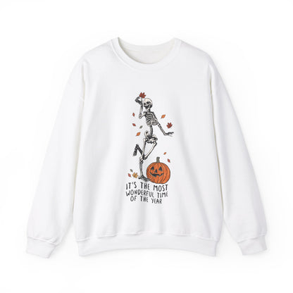 Skeleton 'Most Wonderful Time Of The Year' Halloween - Sweatshirt - Albro Designs  # 