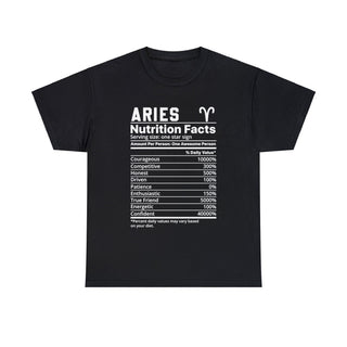 Zodiac Nutrition Facts -  T-Shirt (Aries)