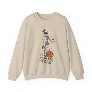 Skeleton 'Most Wonderful Time Of The Year' Halloween - Sweatshirt - Albro Designs  #