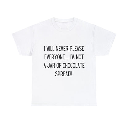 I'm Not a Jar of Chocolate Spread - T-shirt - Albro Designs  # 