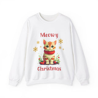 Meowy Christmas Cat - Sweatshirt - Albro Designs  #