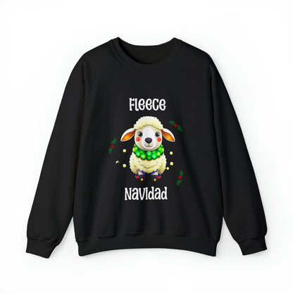 Christmas Fleece Navidad Sheep - Sweatshirt - Albro Designs  # 