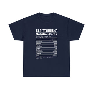 Zodiac Nutrition Facts -  T-Shirt (Sagittarius) - Albro Designs  #