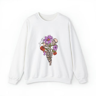 Halloween Skeleton Bouquet Sweatshirt - Albro Designs  #