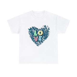 Butterfly Love Heart 'Loveflutter' - T-Shirt - Albro Designs  #