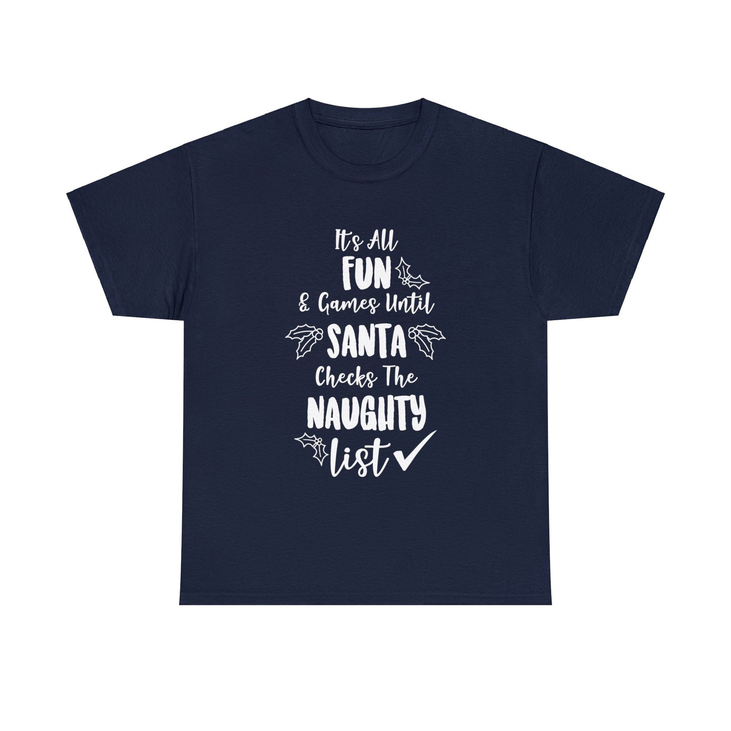 Fun & Games Santa - Christmas T-Shirt - Albro Designs  # 