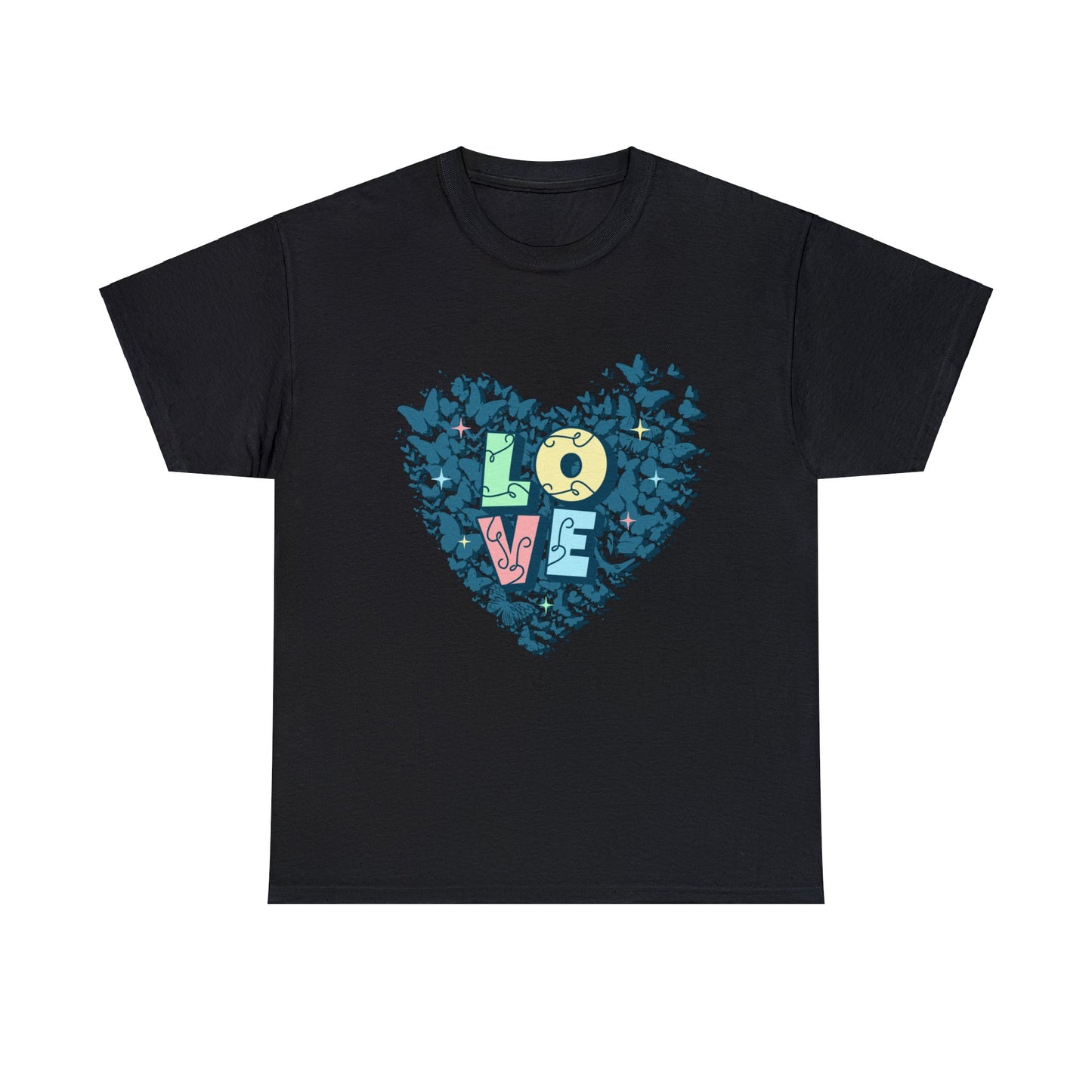 Butterfly Love Heart 'Loveflutter' - T-Shirt - Albro Designs  # 