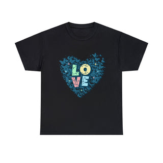 Butterfly Love Heart 'Loveflutter' - T-Shirt - Albro Designs  #