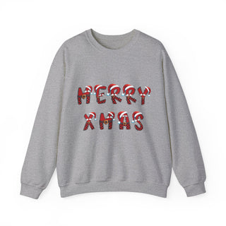 Merry Christmas' Tartan Letters - Sweatshirt - Albro Designs  #