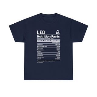 Zodiac Nutritional Facts - T-Shirt (Leo) - Albro Designs  #