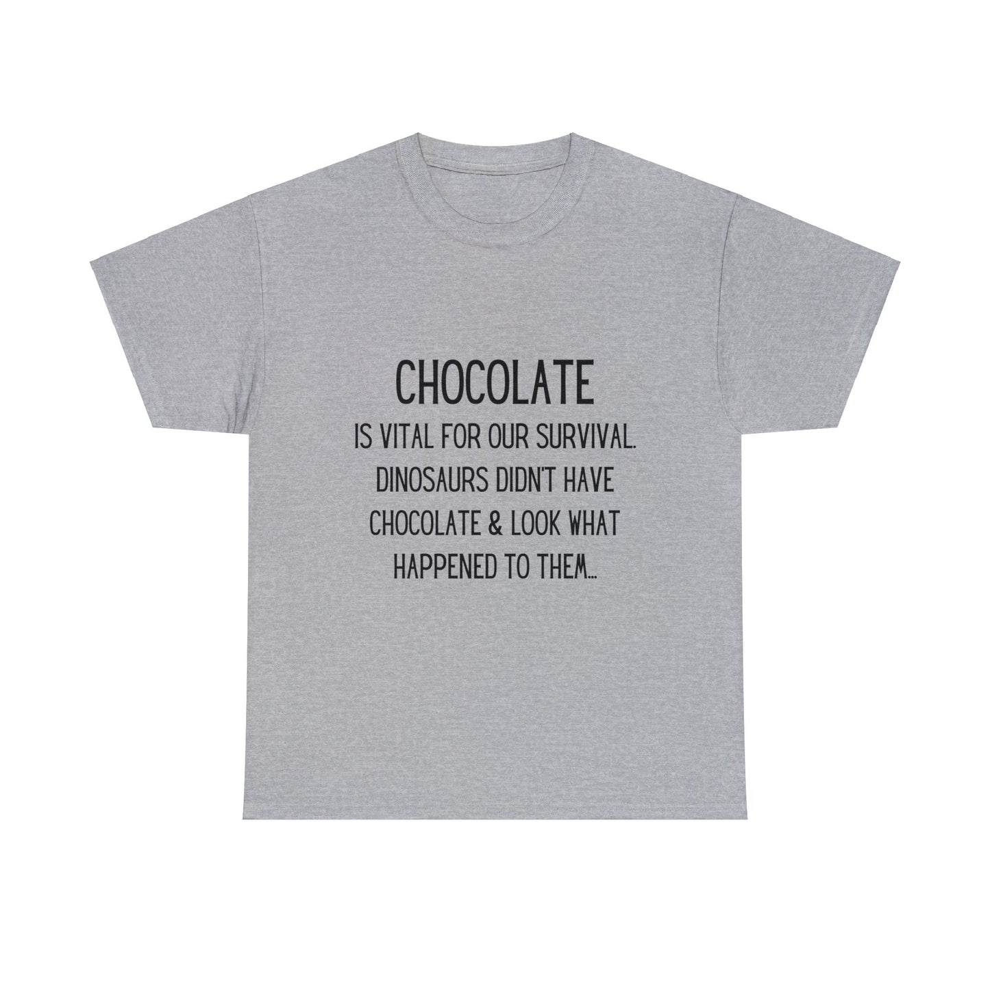 Chocolate Vital for Survival Fun - T-Shirt - Albro Designs  # 