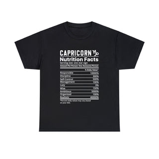 Zodiac Nutritional Facts - T-Shirt (Capricorn)