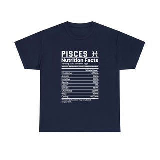 Zodiac Nutrition Facts -  T-Shirt (Pisces) - Albro Designs  #