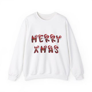 Merry Christmas' Tartan Letters - Sweatshirt - Albro Designs  #