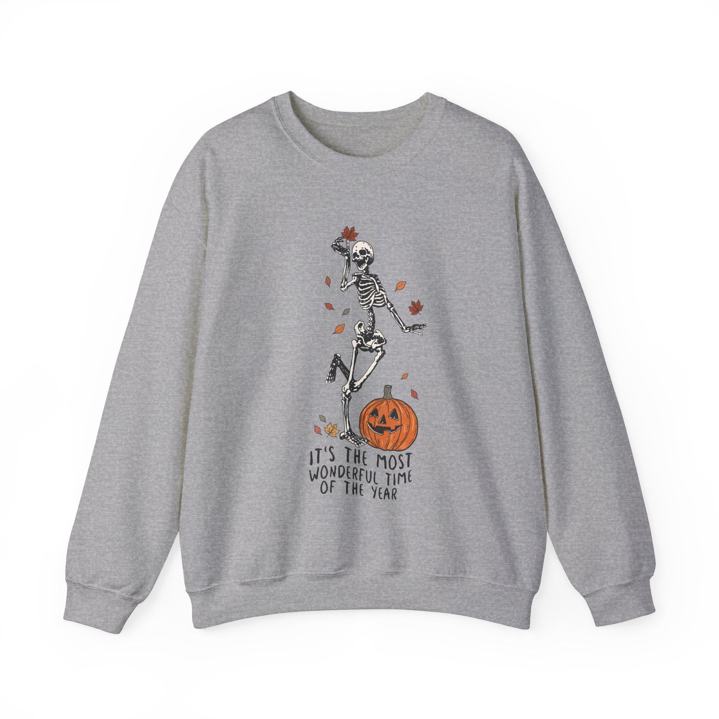 Skeleton 'Most Wonderful Time Of The Year' Halloween - Sweatshirt - Albro Designs  # 