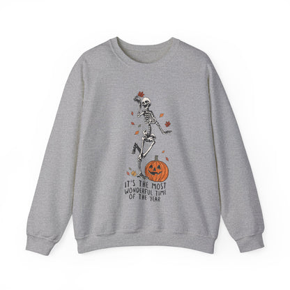 Skeleton 'Most Wonderful Time Of The Year' Halloween - Sweatshirt - Albro Designs  # 