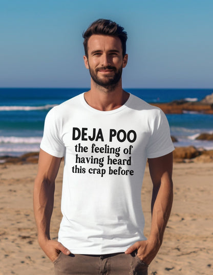 Deja Poo - Bathroom Humour T-Shirt - Albro Designs  # 