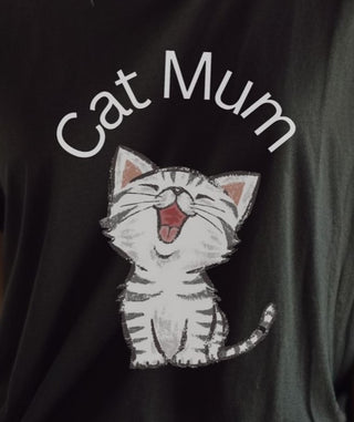 Cat Mum Graphic T-Shirt - Albro Designs  #