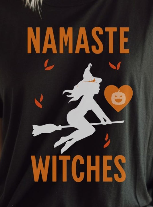 Namaste Witches Halloween - T-Shirt - Albro Designs  # 