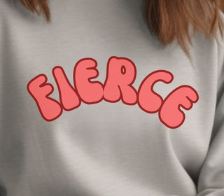 Fierce Text - Sweatshirt - Albro Designs  #