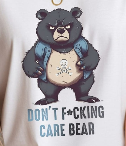 Fun Don't Care Bear -  T-Shirt - Albro Designs  # 