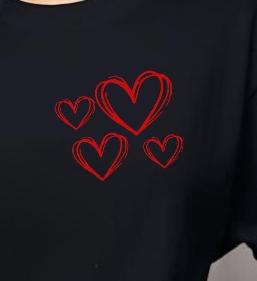 Red Love Heart - T-Shirt - Albro Designs  # 