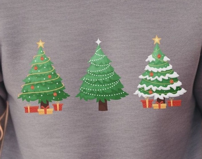 Christmas Tree Print - Sweatshirt - Albro Designs  # 