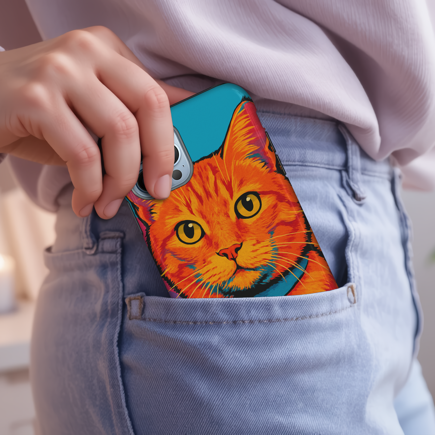 Pop Art Tough Phone Case with Exclusive 'Rusty' Design – Premium Protection