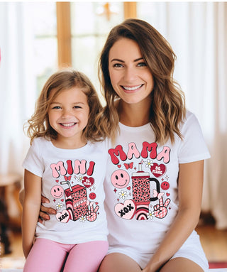 Mama & Mini - Matching Distressed Print T-Shirts - Albro Designs  #