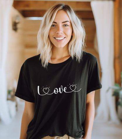 Handwritten Style Love - T-Shirt - Albro Designs  # 