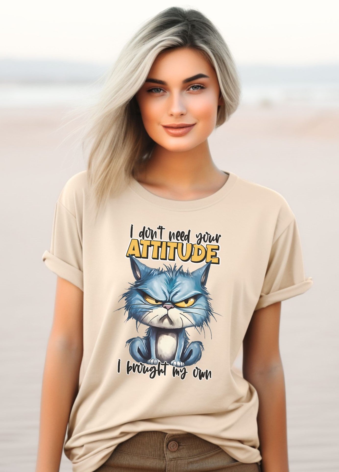 Cattitude - T-Shirt - Albro Designs  # 