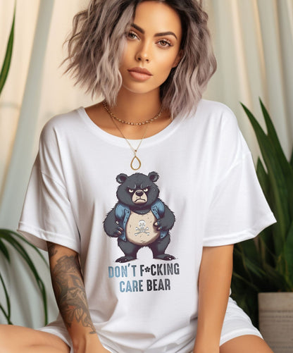 Fun Don't Care Bear -  T-Shirt - Albro Designs  # 