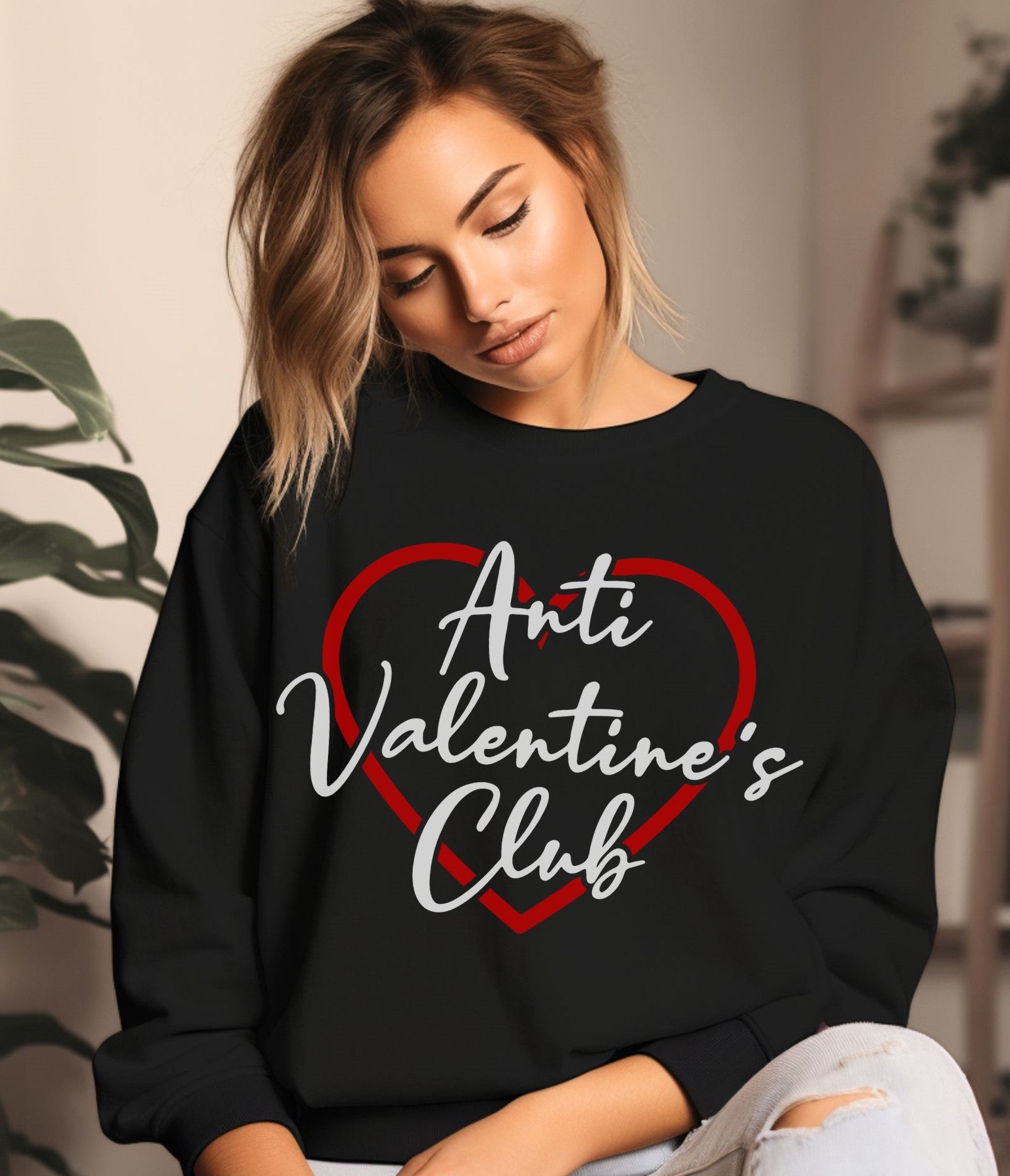 Anti Valentines Club - Sweatshirt - Albro Designs  # 