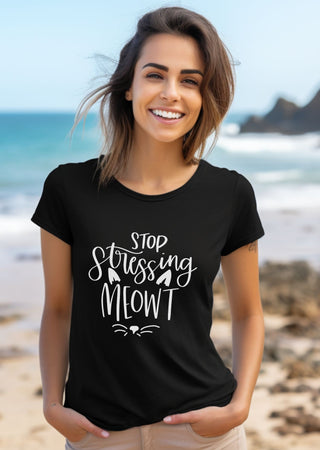 Stop Stressing Meowt Cat T-Shirt - for Cat Lovers - Albro Designs  #