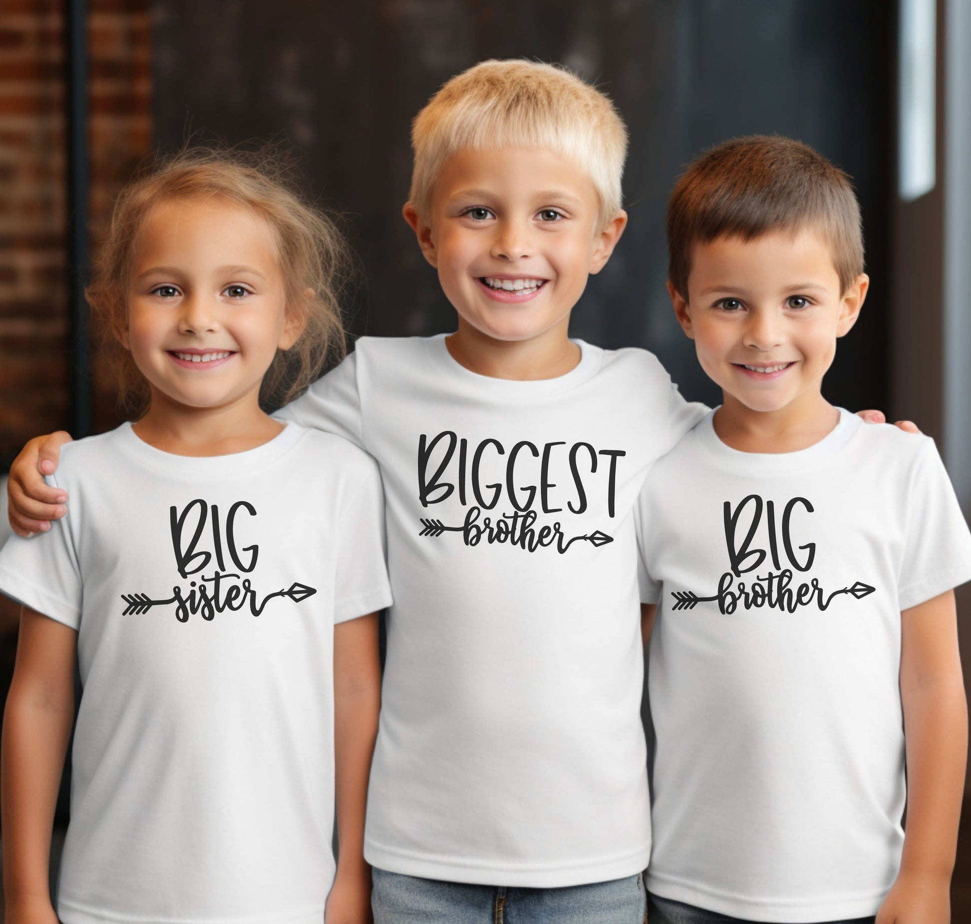 Big Sister/Big Brother/Biggest Sister/Biggest Brother - Siblings Collection - Kids T-shirt - Albro Designs  # 