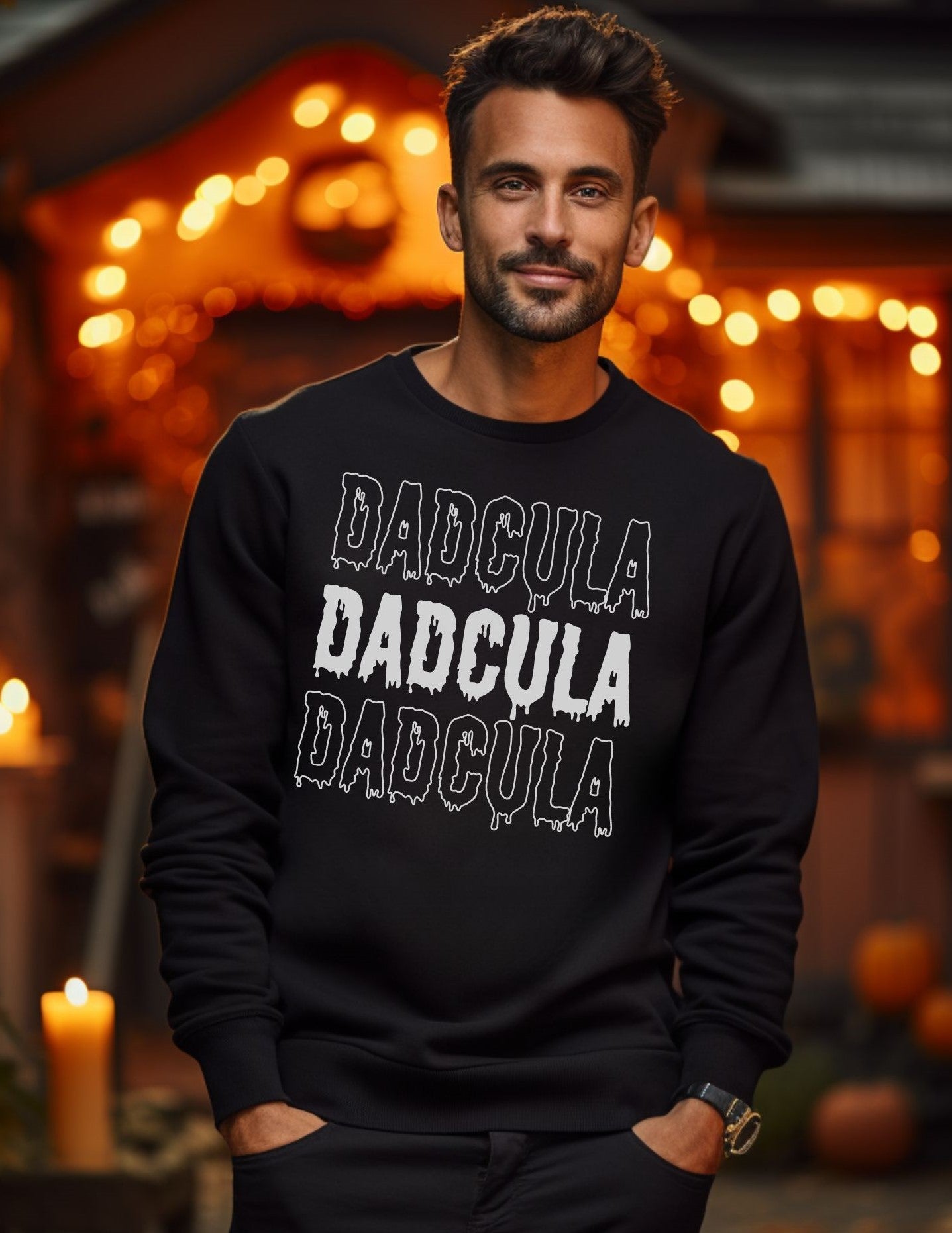 Halloween Dadcula - Sweatshirt - Albro Designs  # 